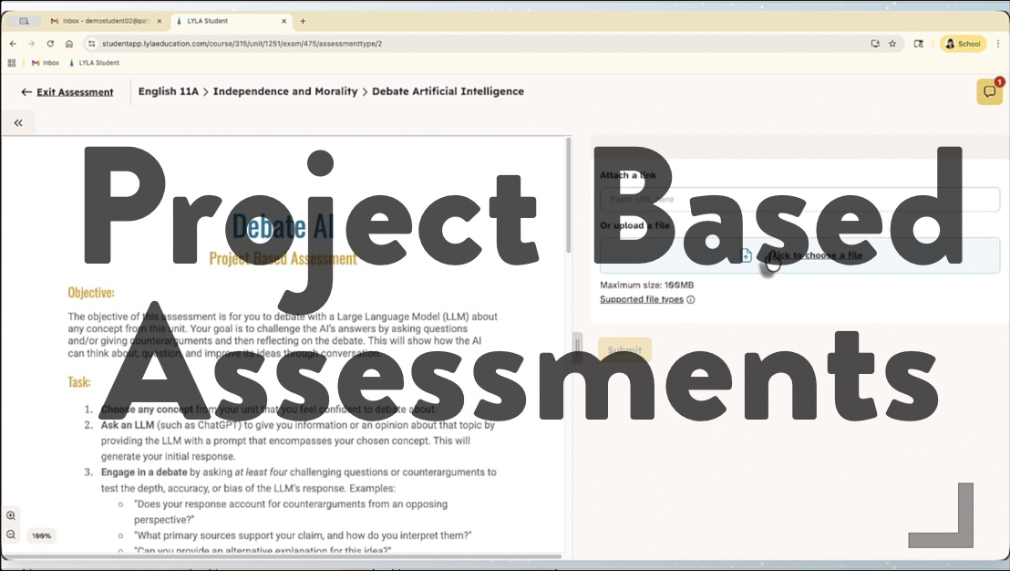 &nbsp&nbspProject Based Assessments